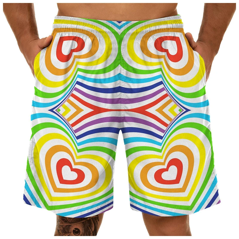 Hawaiian Board Shorts 3d Print Summer Men's Shorts Quick Dry Swimming Shorts Casual Beach Pants Oversized Men Clothing Quick-dry