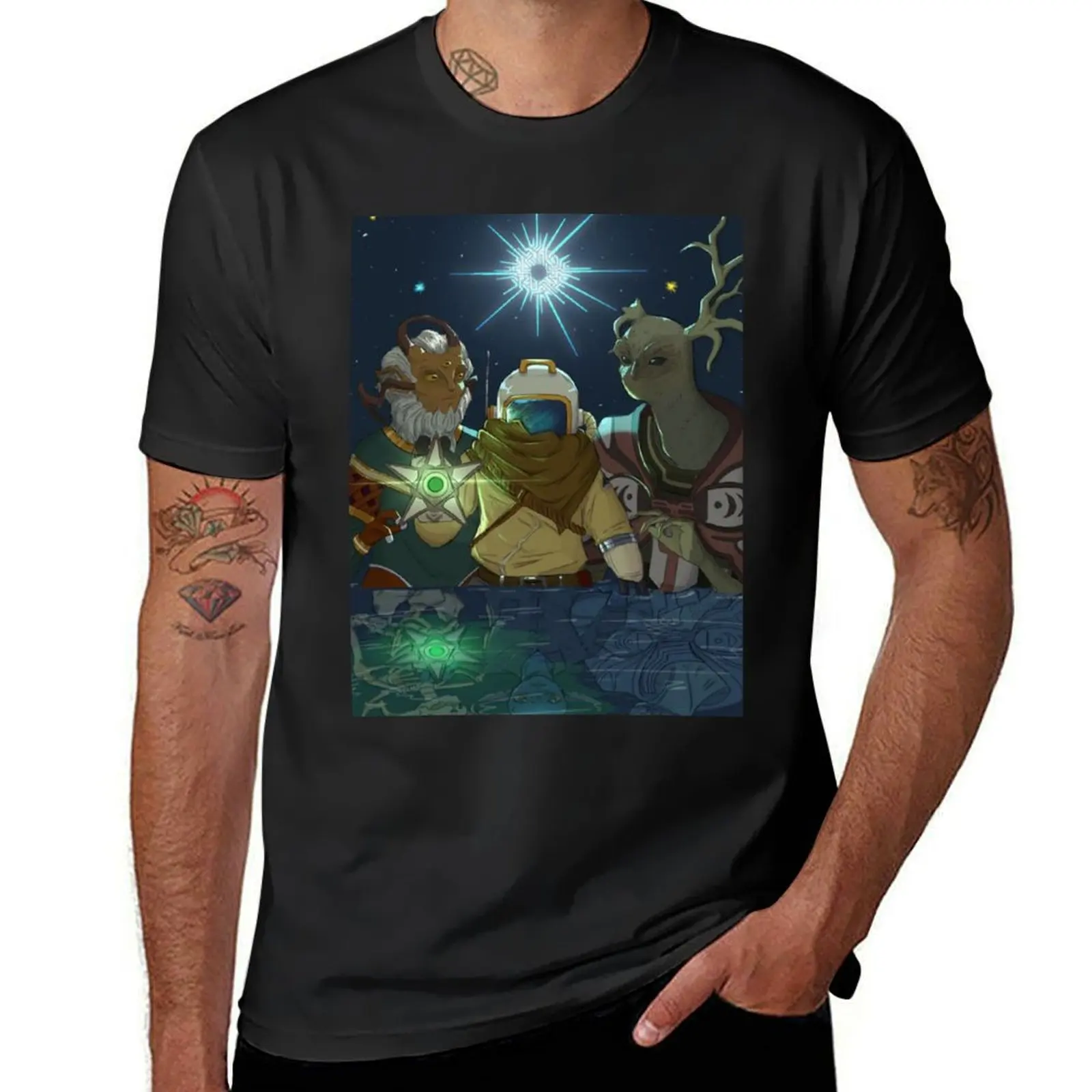 Outer Wilds T-Shirt for a boy sweat shirts graphic tees quick drying Men's t-shirt