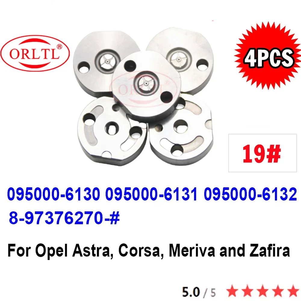

4 шт. 095000-6130 8-97376270- # Клапанная пластина инжектора Common Rail 19 # Для Opel Astra, Corsa, Meriva 095000-6131 095000-6132