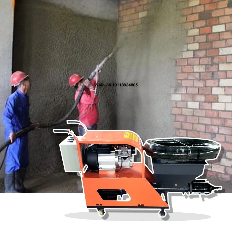 

Automatic Grouting Pump Cement Plater Mortar Spray Wall Cement Plaster Machine Sand Grouting Sand Mortar Spraying Pump Machine