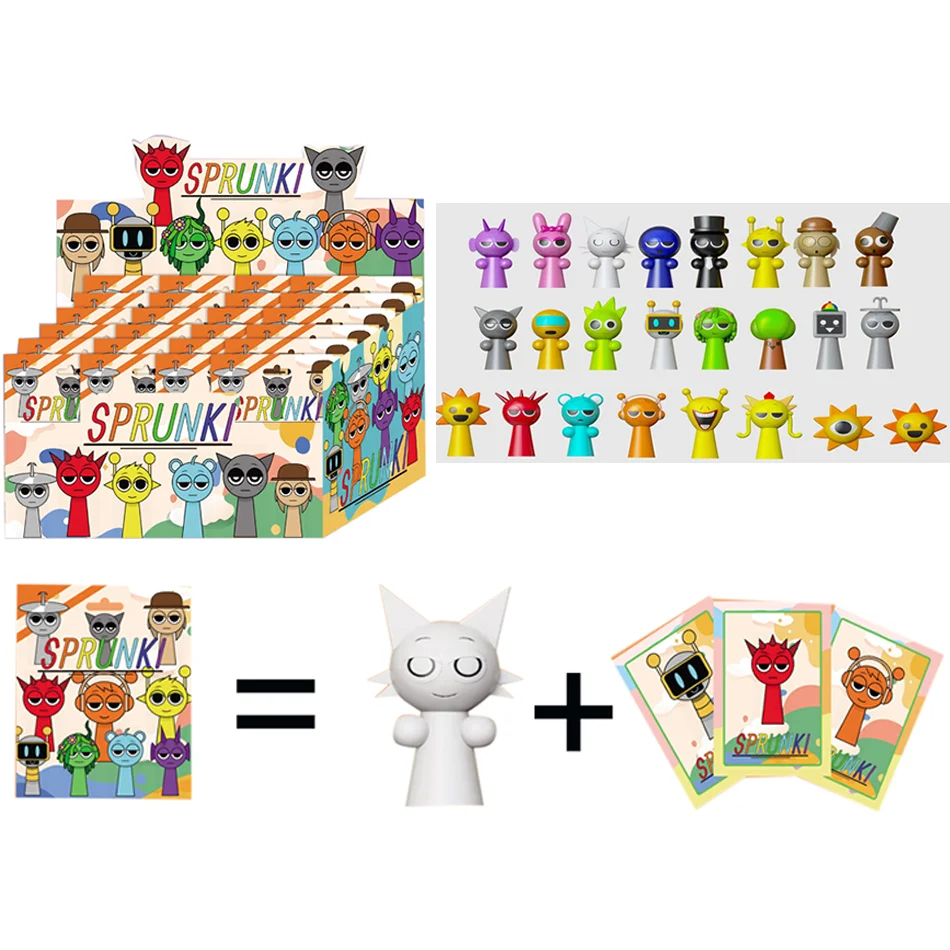 Sprunki Figurine Model Sprunky Figuras 7cm PVC Sprunki Game Action & Toy Figures Set