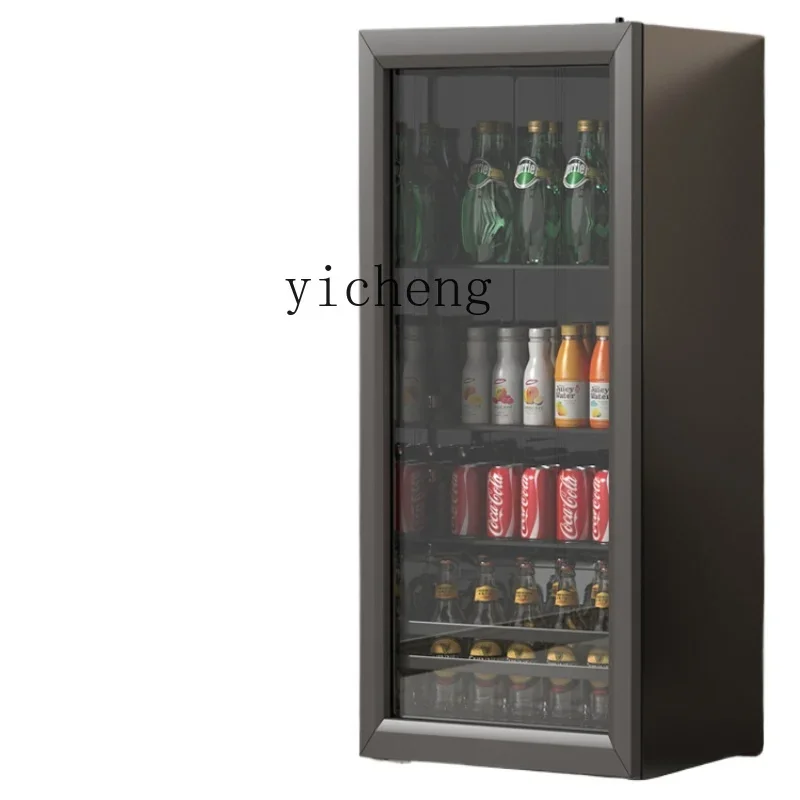 

Ice Bar Household Refrigerated Cabinet Fresh Cabinet Transparent Beverage Refrigerator Large Capacity