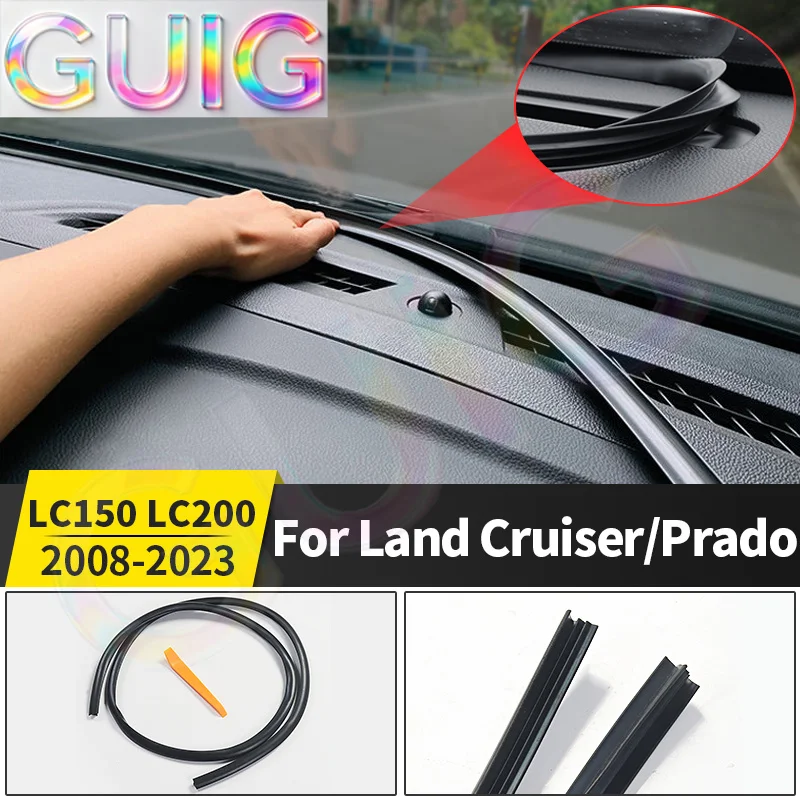For Toyota Land Cruiser 200 LC200 Prado 120 150 LC120 LC150 2003-2022 center console Sealing Strip FJ150 Interior Accessories