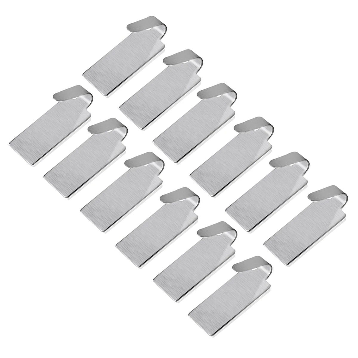 

24 Pcs Sticky Hooks Modern Durable Bathroom Bedroom Stainless Steel Metal Wall Mounted Coat Hanger Kitchen Towel Rack