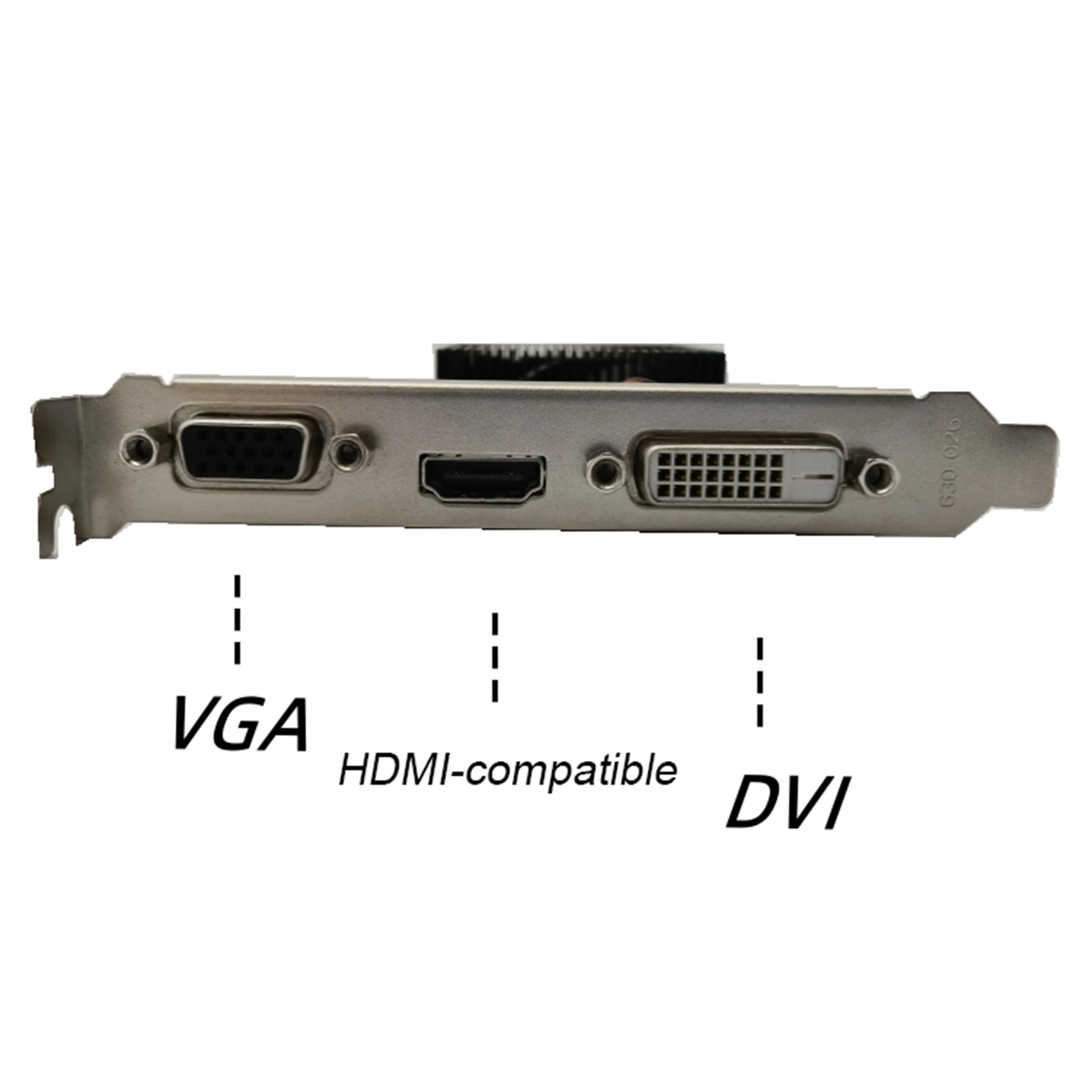 

Видеокарта SCLS DDR3 128BIT Видеокарта для настольного компьютера Полувысота Компьютерная игровая видеокарта