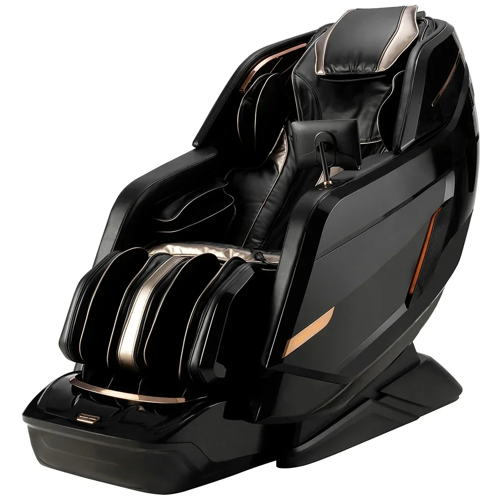 

Mstar Dark Black Space-Saving Zero Gravity Full-Body Reclining Massage Chair 4D with music Speakers