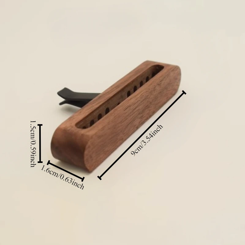 Car aroma diffuser aromatherapy clip decoration wooden pendant car air outlet aroma diffuser wooden box Interior Accessories