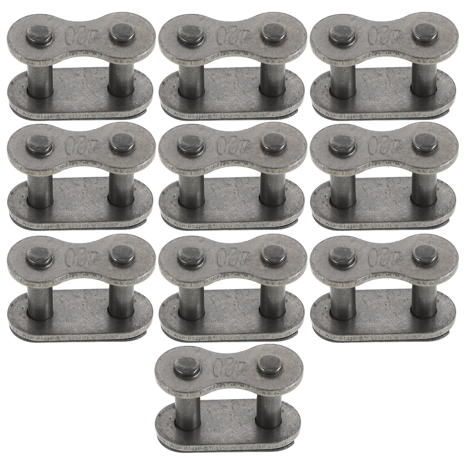 

10pcs Motorcycle Chain Buckle Thick Links Connector Repair Joint Bikes ATV Easy Installation Supplies Transmission Link Coupler