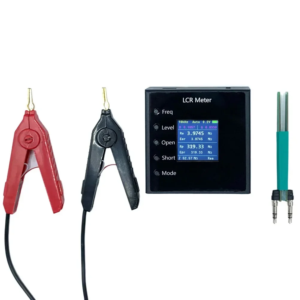 LCR-P1 Smart Bridge Tweezer LCR ESR Tester Resistance Capacitance Inductance Tester 100Hz /1kHz/10kHz/100kHz/DCR Tweezers