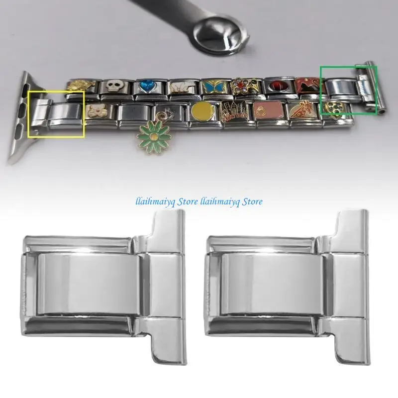 573B Multifuntional Watch Strap Adapter Watch Band Link Tool Stainless Steel Texture Modular Connection for Multiple Styles