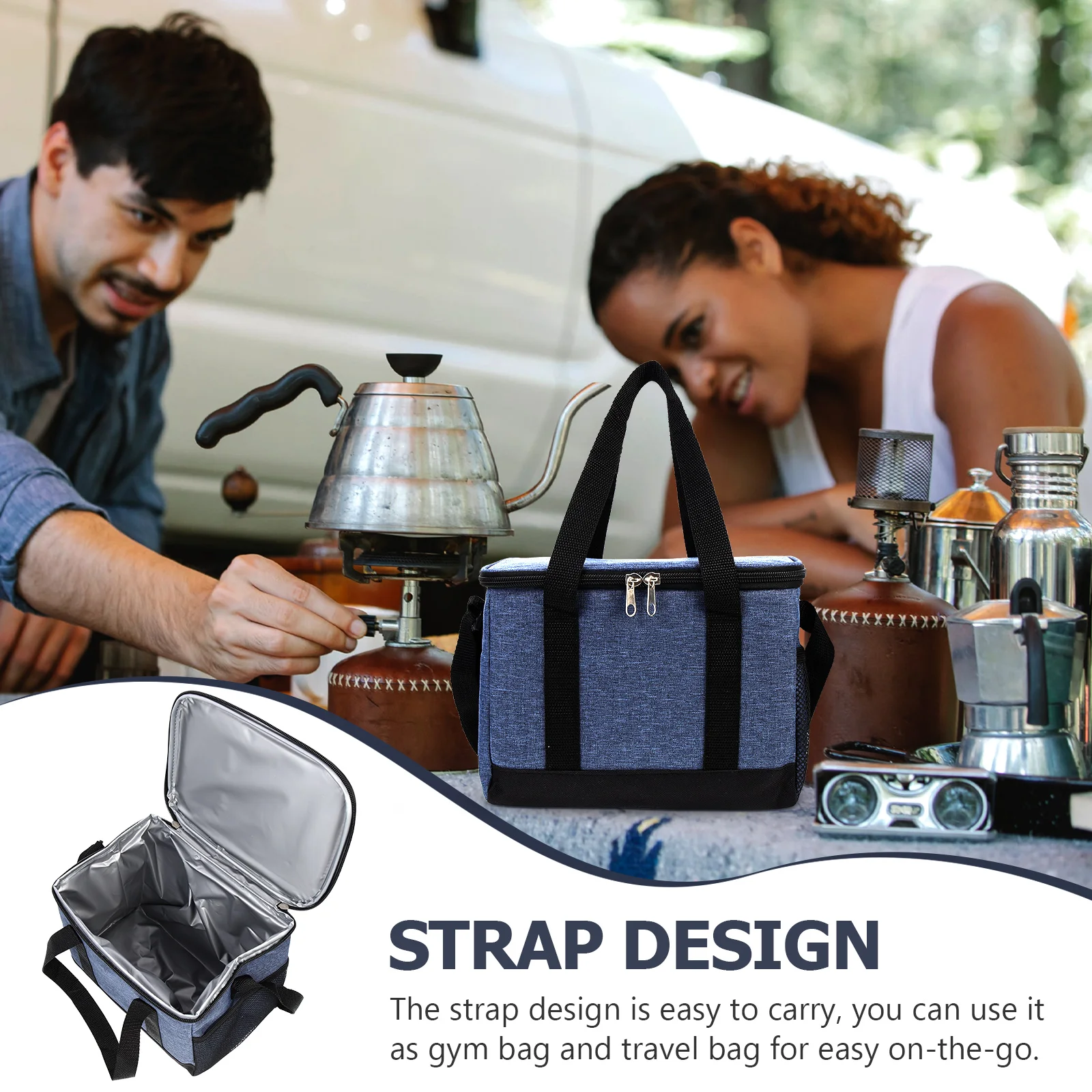 

Insulated Ice Lunch Portable Bento Bags Thermal Food Waterproof Picnic Bag Portable Insulation Bag Kitchen Bar Container