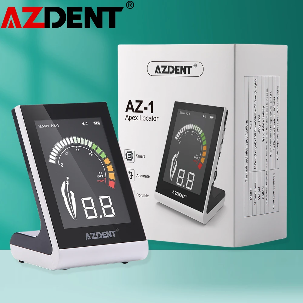 Azdent Dental Endo Apex Locator New Color Display Dentist Endodontics Root Canal Measurement Located Instruments Dentistry Tools