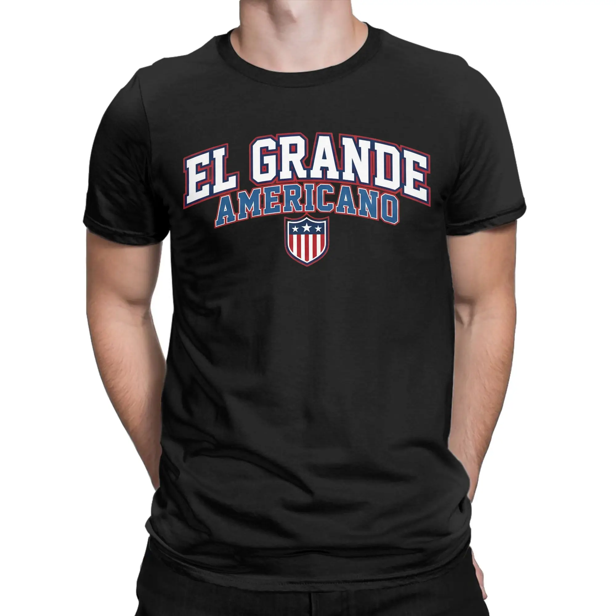El Grande Americano Pro Wrestling  Graphic Printing T Shirt Men Women  Cotton  Tee Shirt Clothing