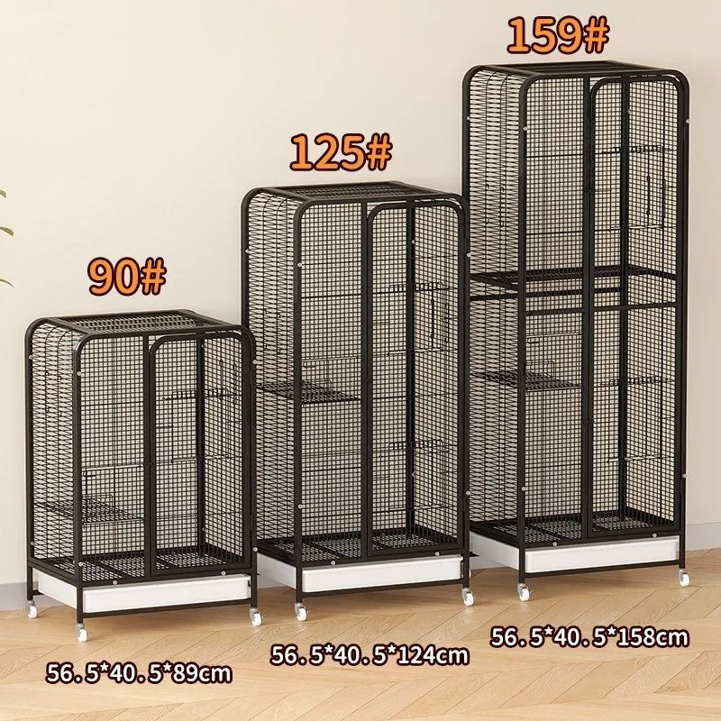 Large cage small pet pet three-layer flower branch rat devil king large squirrel cage villa household mink cage chinchilla cow