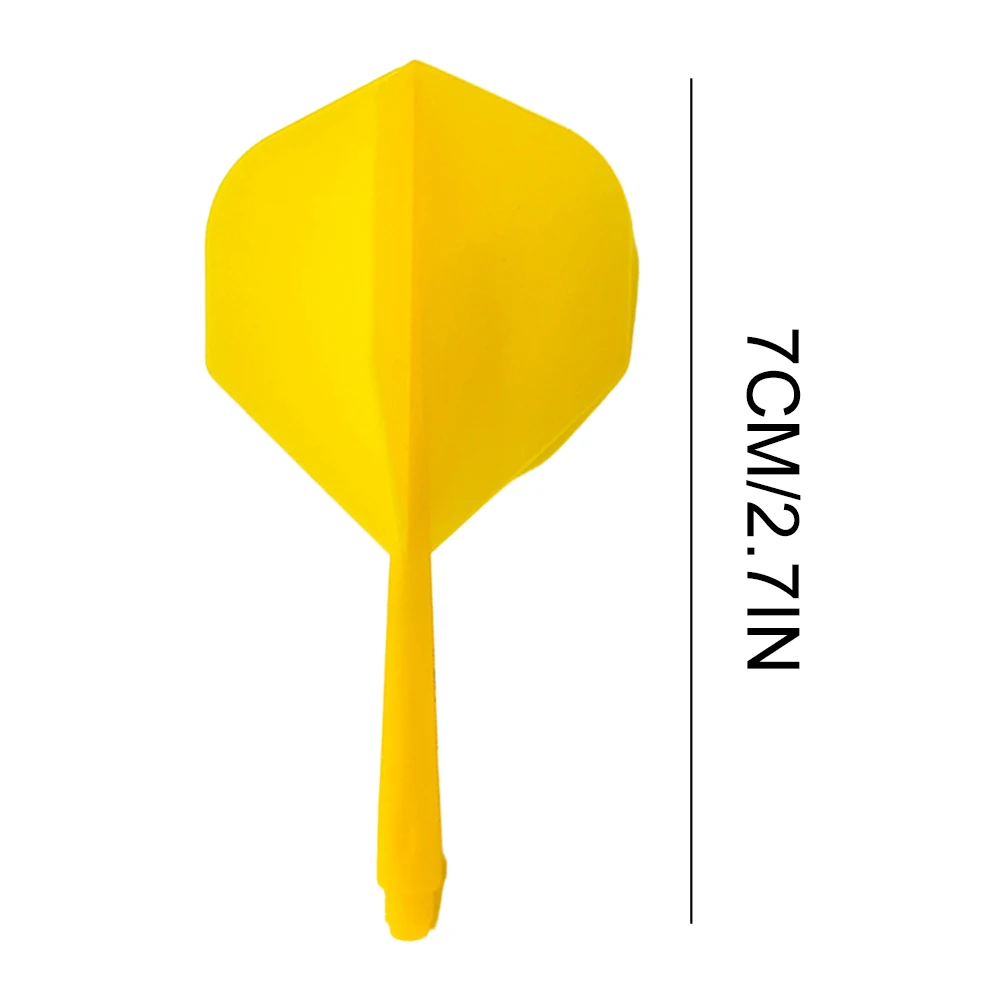 5pcs Integrated Dart Flights and Shafts 2BA Screw In-one Dart Flight (Yellow)