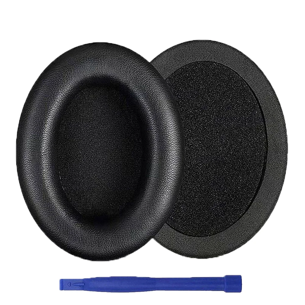 Replacement Earpads Memory Foam Protein Leather Ear Cushion Repair Parts for Denon AH-D1100 AH-NC800 Over-Ear Stereo Headphones