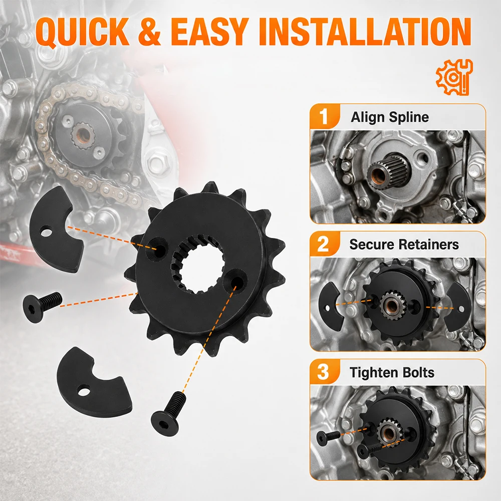 Chain Sprocket For Honda XR650L XR 650 L Motorcycle Accessories Front Small Sprockets Dirt Pit Bike Off-Road Motocross Steel