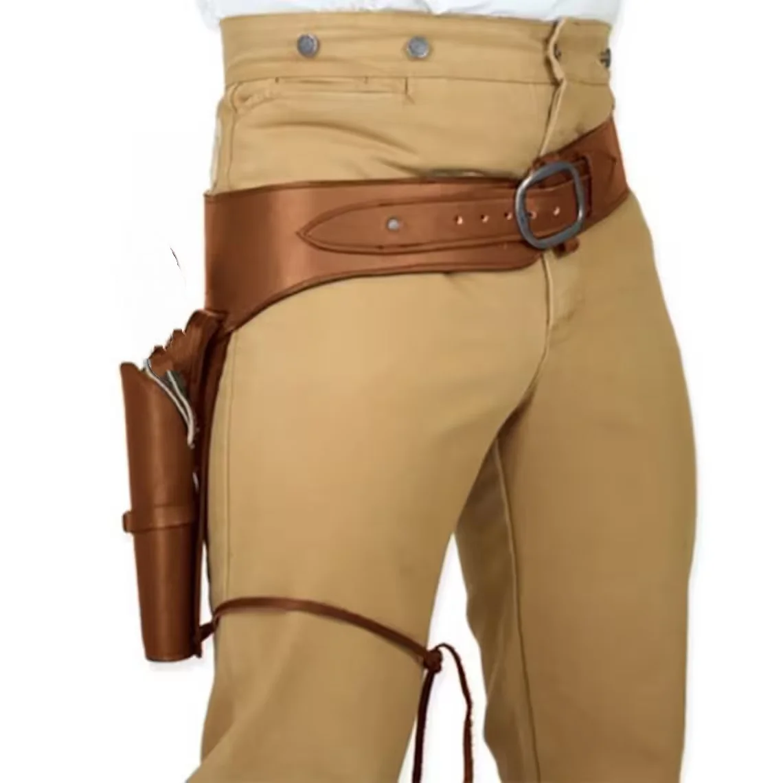 Leather Artificial Leather Revolver Belt Holster Gun Holster Protector For Left/ Right Handed Cowboy Cosplay