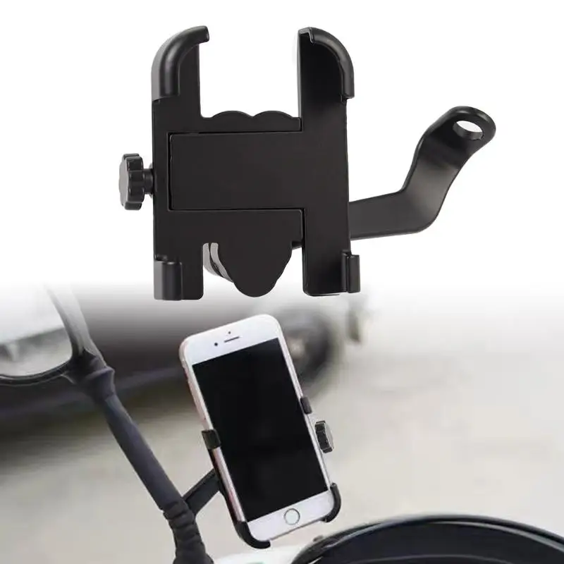 

Universal Motorcycle Bicycle Phone Mount for Takeaway Rearview Mirror Handlebar Holder 360 Rotation Stable Installation
