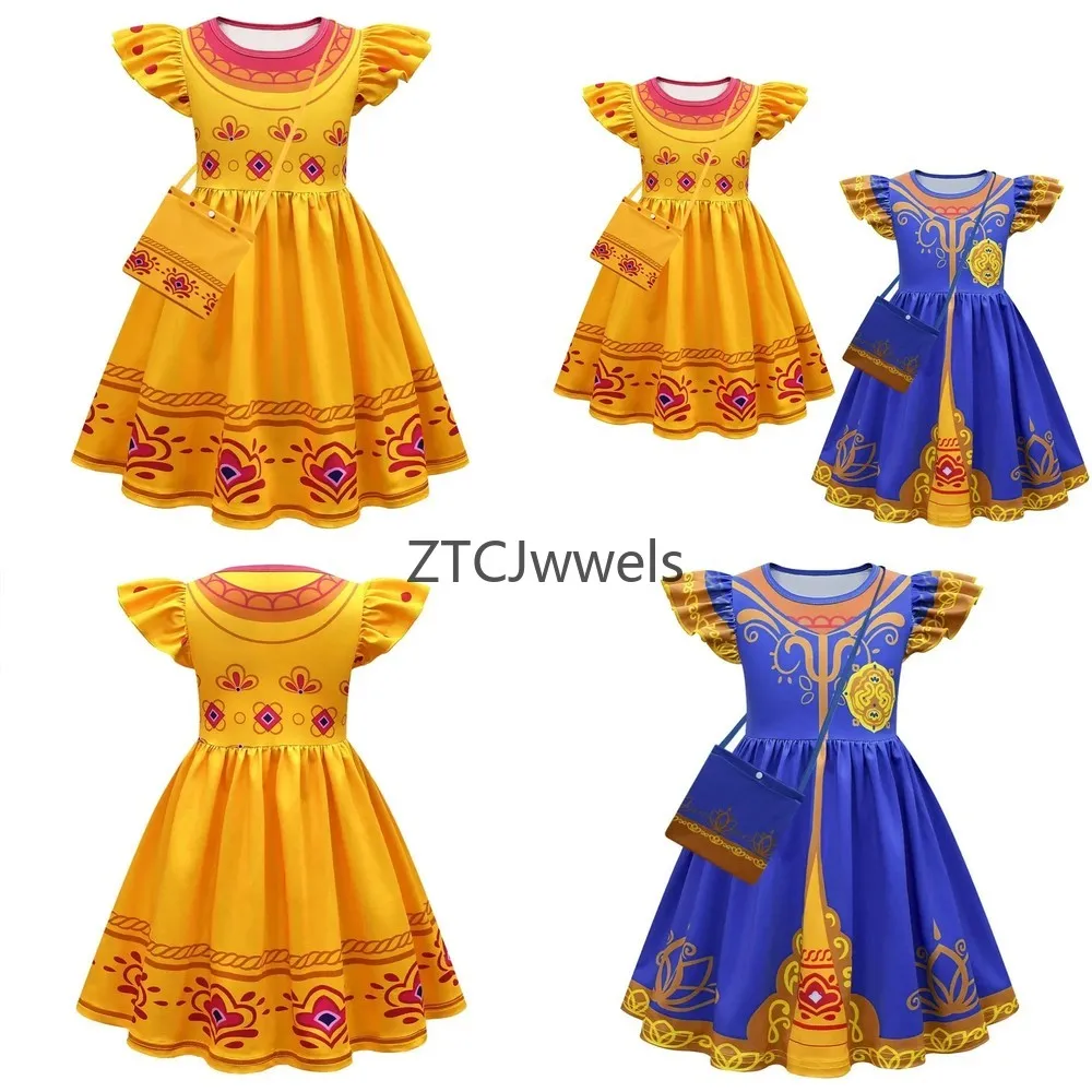 

Royal Detective Cosplay Costume Cute Cartoon Yellow Dress Full Set for Girls Carnival Party Role Play