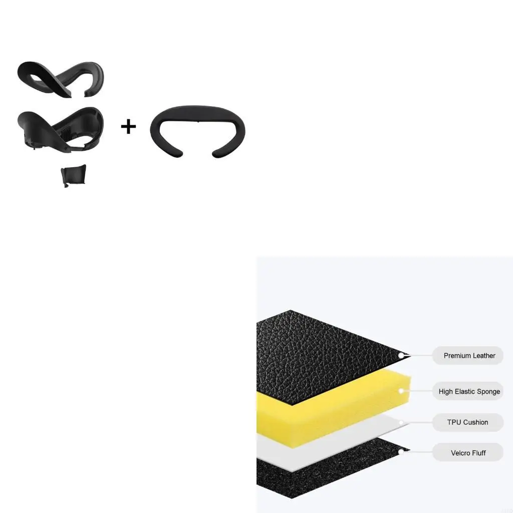 J1HD ترقية واجهة الواجهة وسادة الإسفنج لبيكو 4 سماعات الرأس الإسفنج مريحة