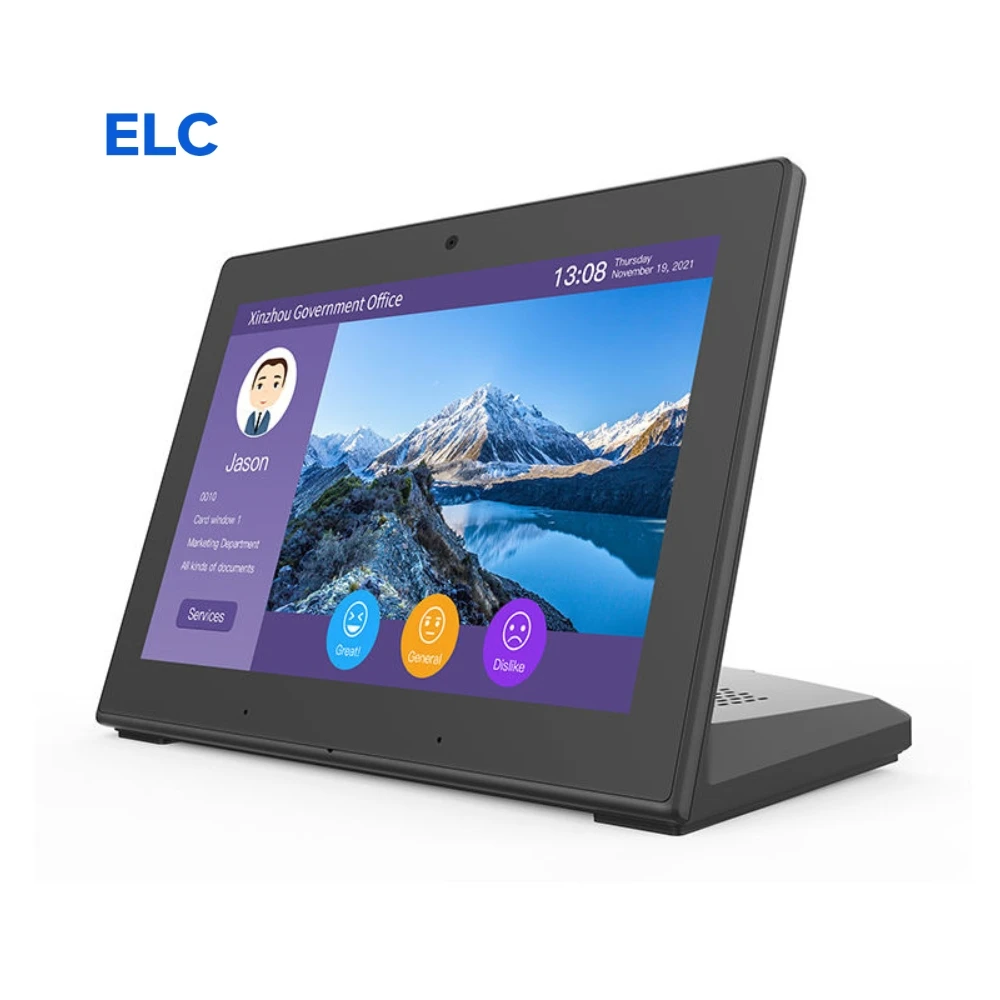 WL8027T 10.1 Tablet de mesa de mesa Rk3128 Touch Pc 10.1 L Tipo Pos Tablet