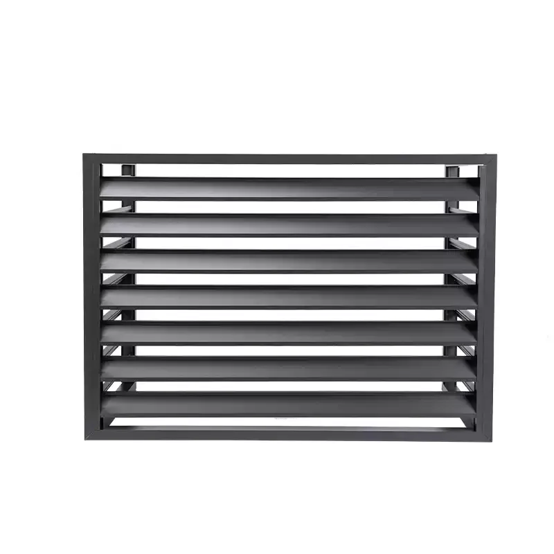 1PCS Air conditioner outer cover aluminum alloy shutters air conditioner cover grille outdoor protective cover