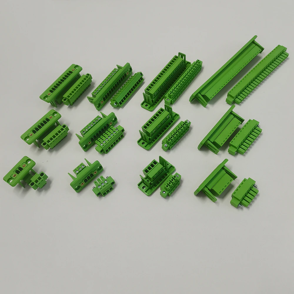 15EDGWC-3.81mm Steckbare Anschlussklemme mit Flansch zur Wandmontage, lötfreier Durchgangsverbinder für die Wandverdrahtung – Detail 5
