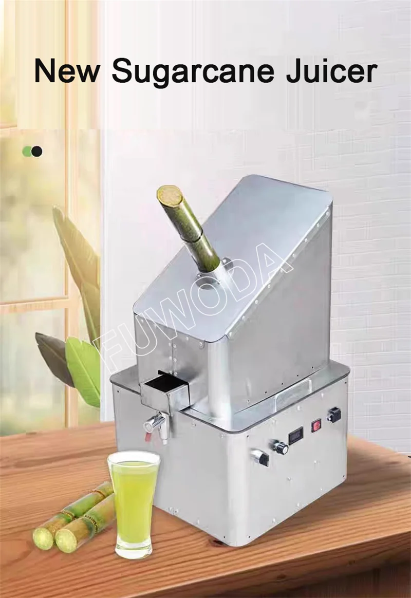 3 Rollers Commercial Beverage Press Machine Juicer Electric Sugar Cane Juicer Sugarcane Squeezing Machine