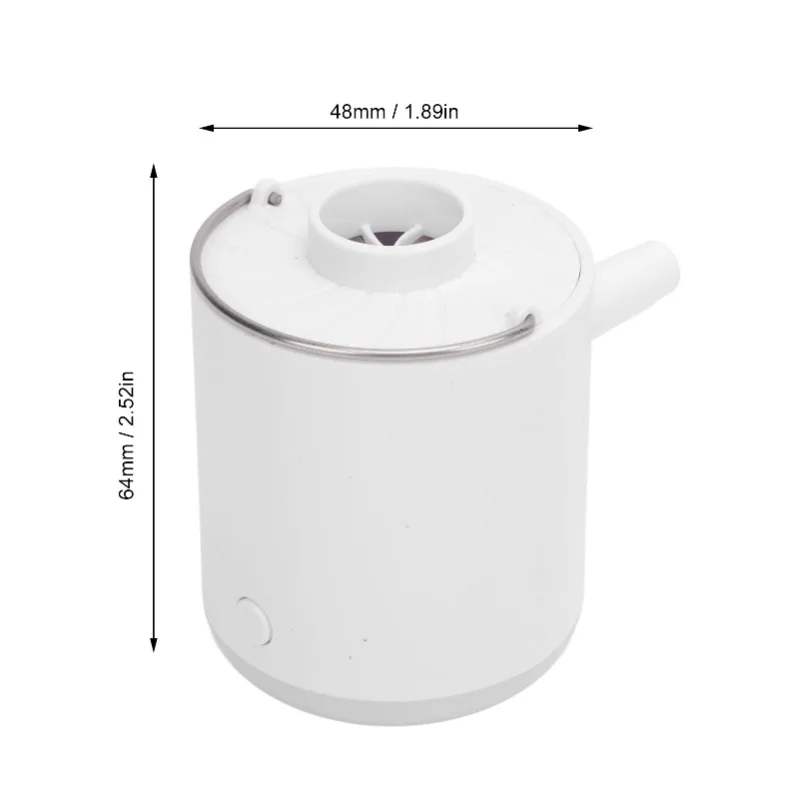 Small Air Pump 3.5kpa Inflation 3.0kpa Deflation 180L Per Minute Airflow Electric Inflator Deflator With LED Light