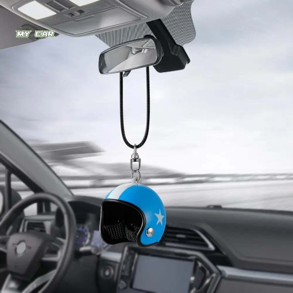 

Pendant Ornament Five-star Pendant Cute Hanging Safety Helmets Car Pendant Car-Styling Interior Accessories Car Accessories
