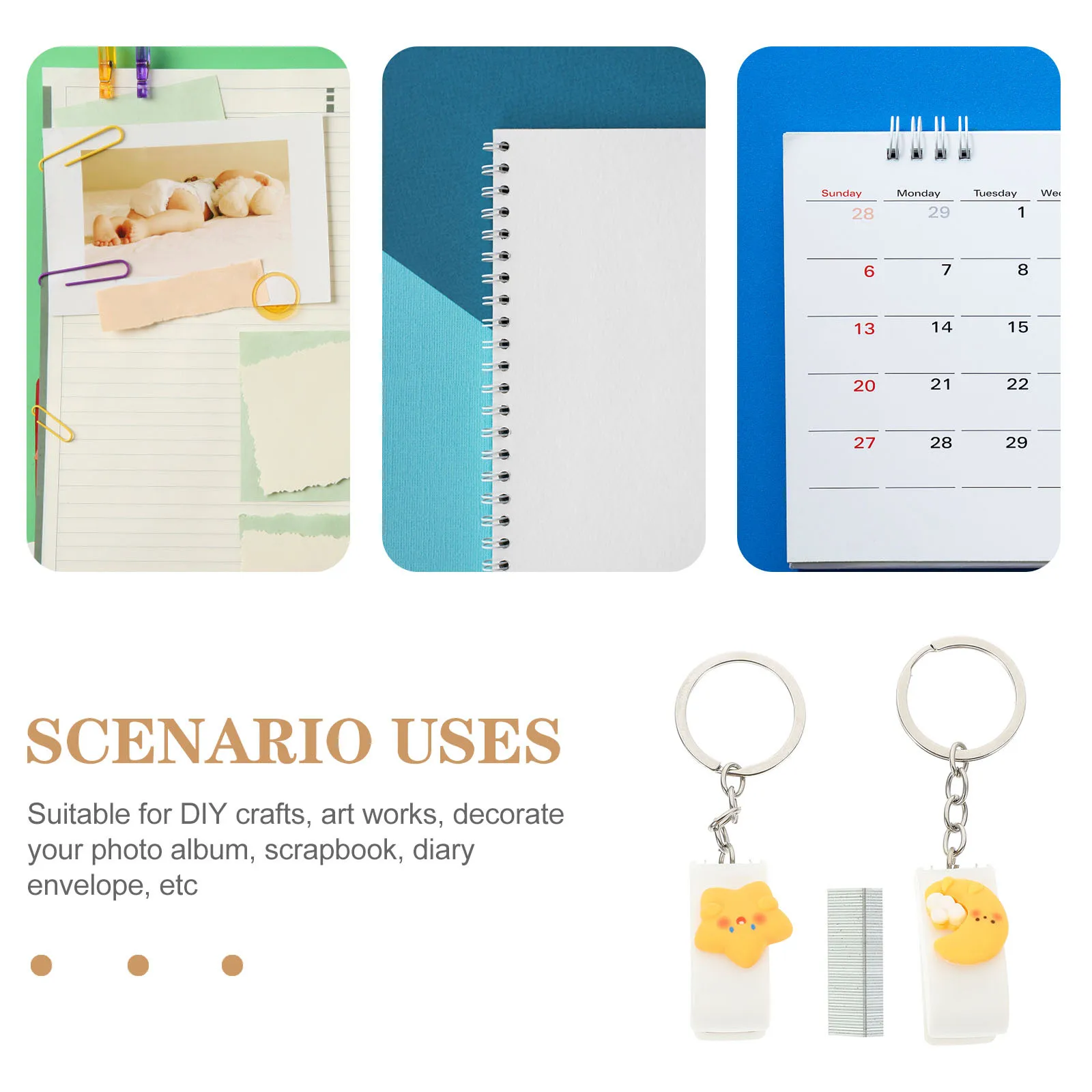 1Set Small Stapler Mini Compact Lightweight Office Stapler for Desk School Home Multi-Function Stable Stapling