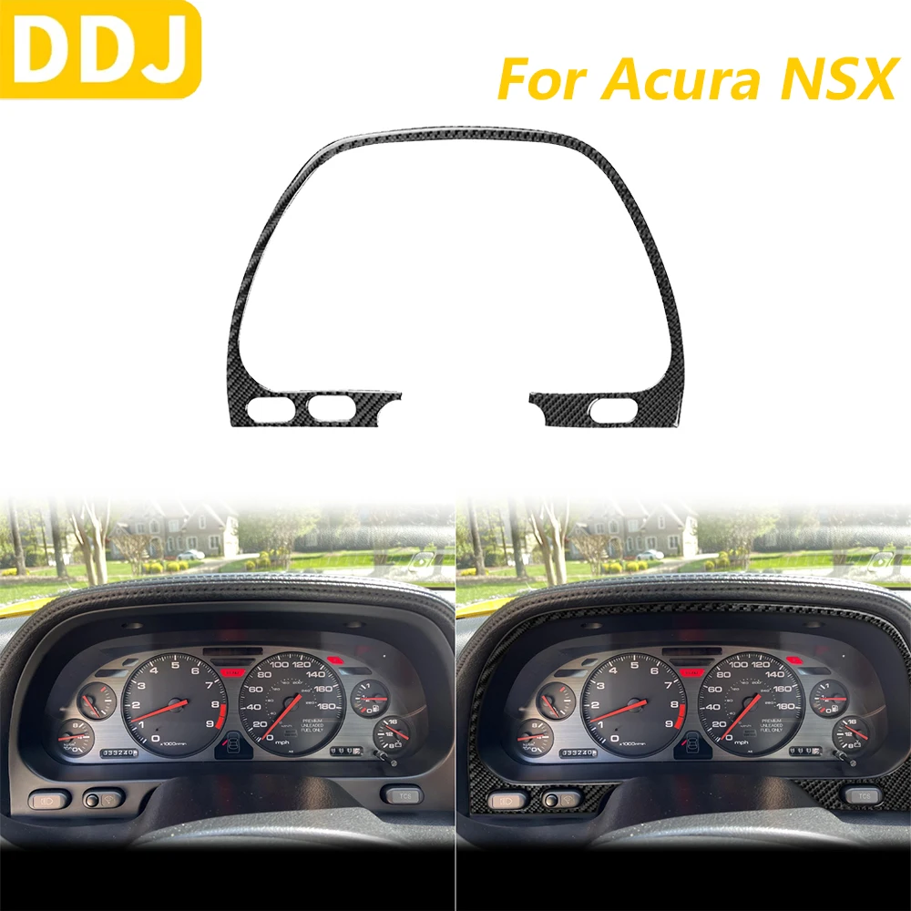 

For Acura NSX 1990-2005 Carbon Fiber Instrument Speedometer Surround Panel Cover Decorative Car Accessories Interior Sticker