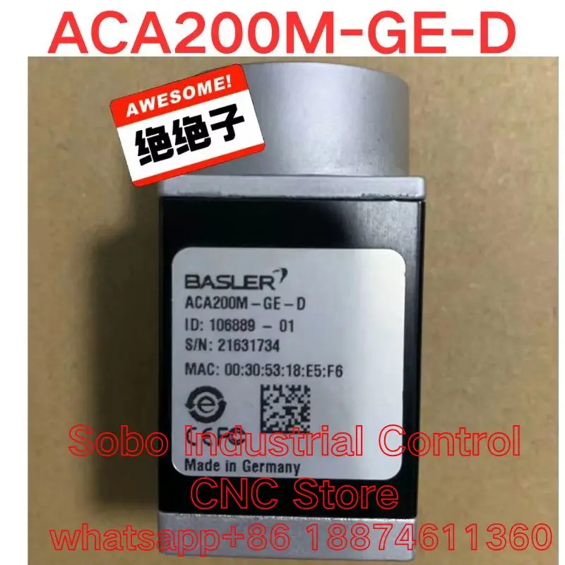 Second-hand  tested OK  Industrial Camera ACA200M-GE-D