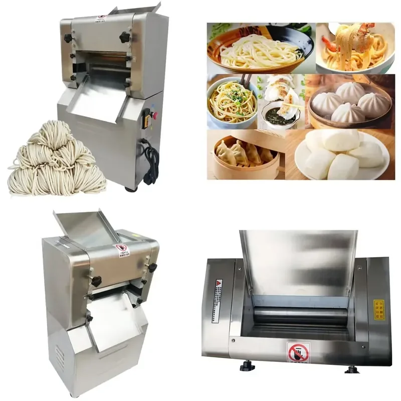 Commercial Electric Kneading Machine Stainless Steel Rolling Dumpling Pressing Noodle Machine Dough Sheeter Machine