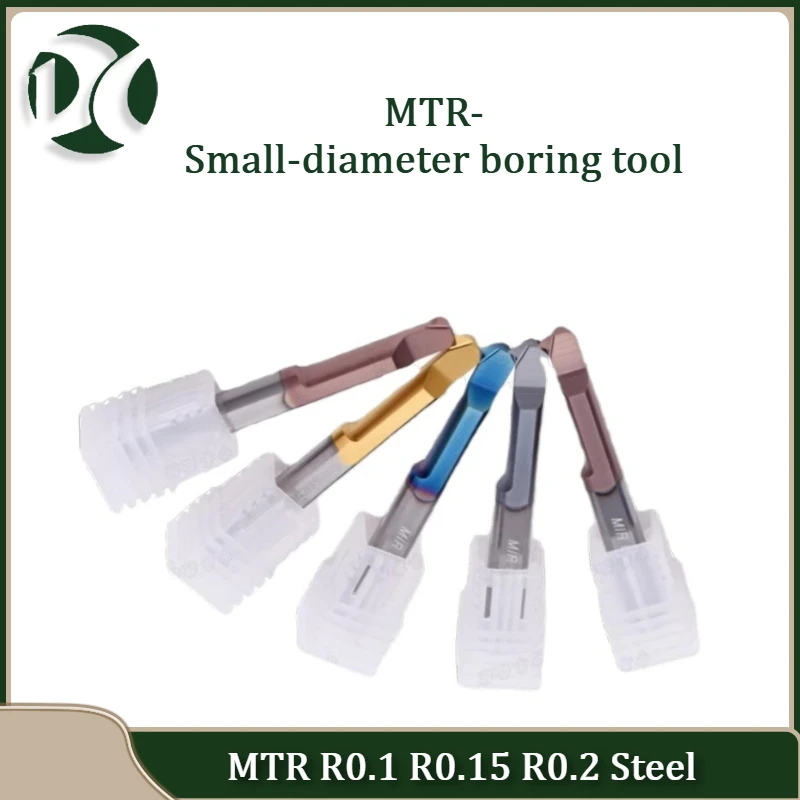 

MTR R0.1 R0.15 R0.2 Steel Aluminium Stainless Hardness Boring Tool Small Boring Cutter Tungsten Integral Carbide CNC Hole Tool