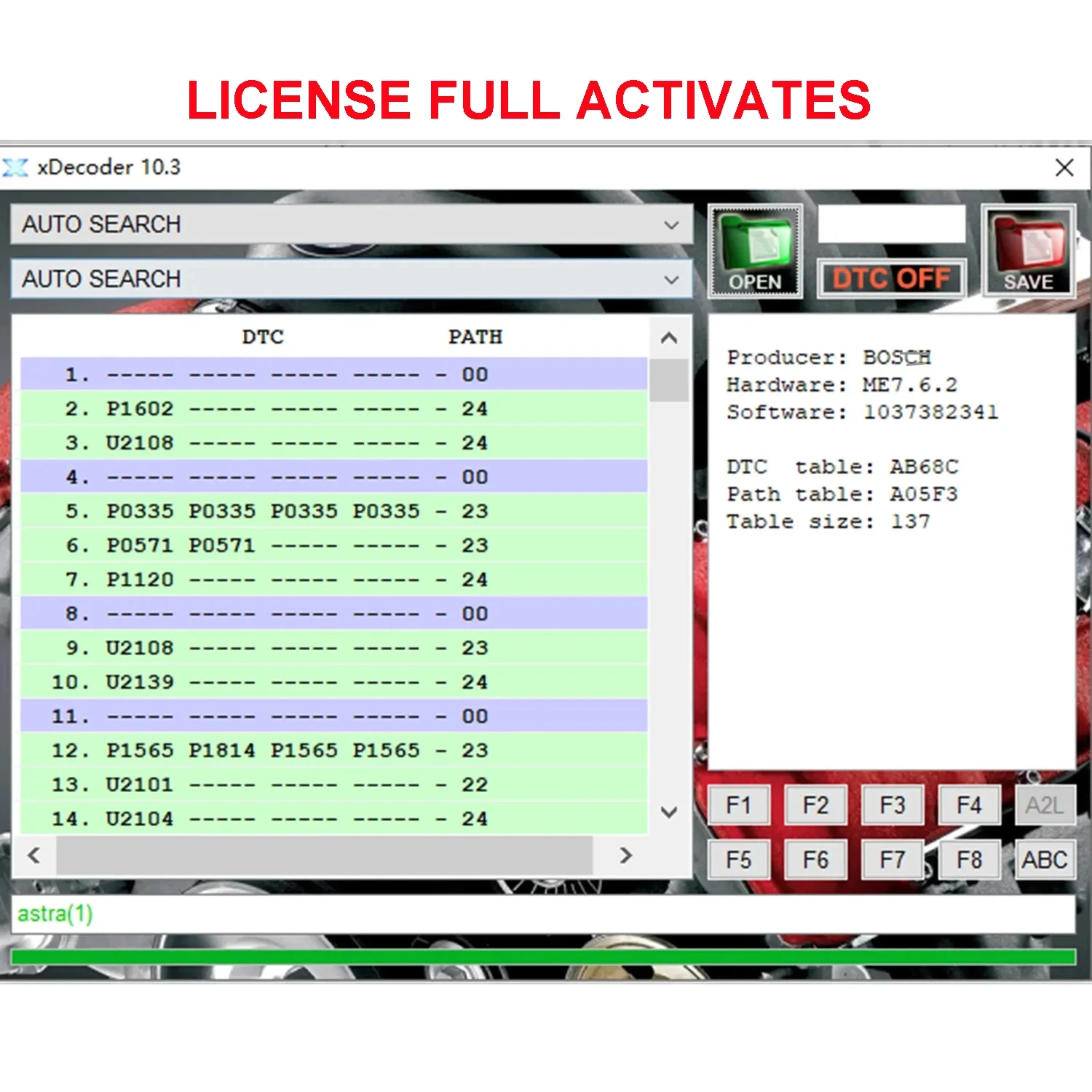 XDecoder 10.3 DTC Remover pełna wersja z licencją Keygen aktywowana nieograniczony użytkownik Dpf Egr klapy Adblue DT-C ECU plik X dekoder