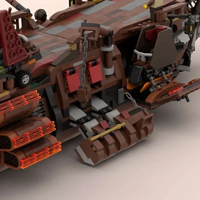 Moc Bouwstenen Militair Schip Model De Punk Shark Boot Technologie Modulaire Blokken Geschenken Speelgoed Voor Kinderen DIY Sets Montage