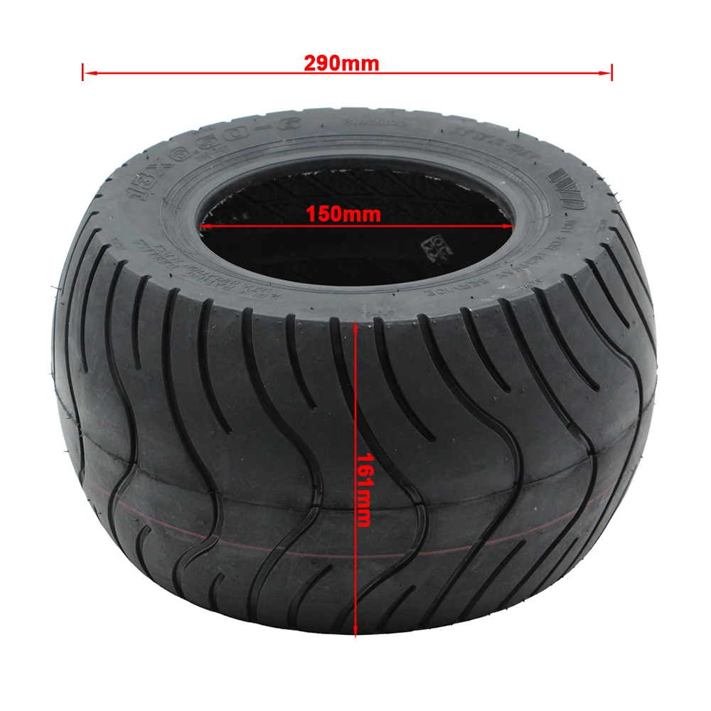 13 Inches Tubeless Tire 13x6.50-6 for ATV QUAD Golf Buggy Mower Go-kart Lawnmowers 13*6.50-6 Tire for Sightseeing Car Accessorie