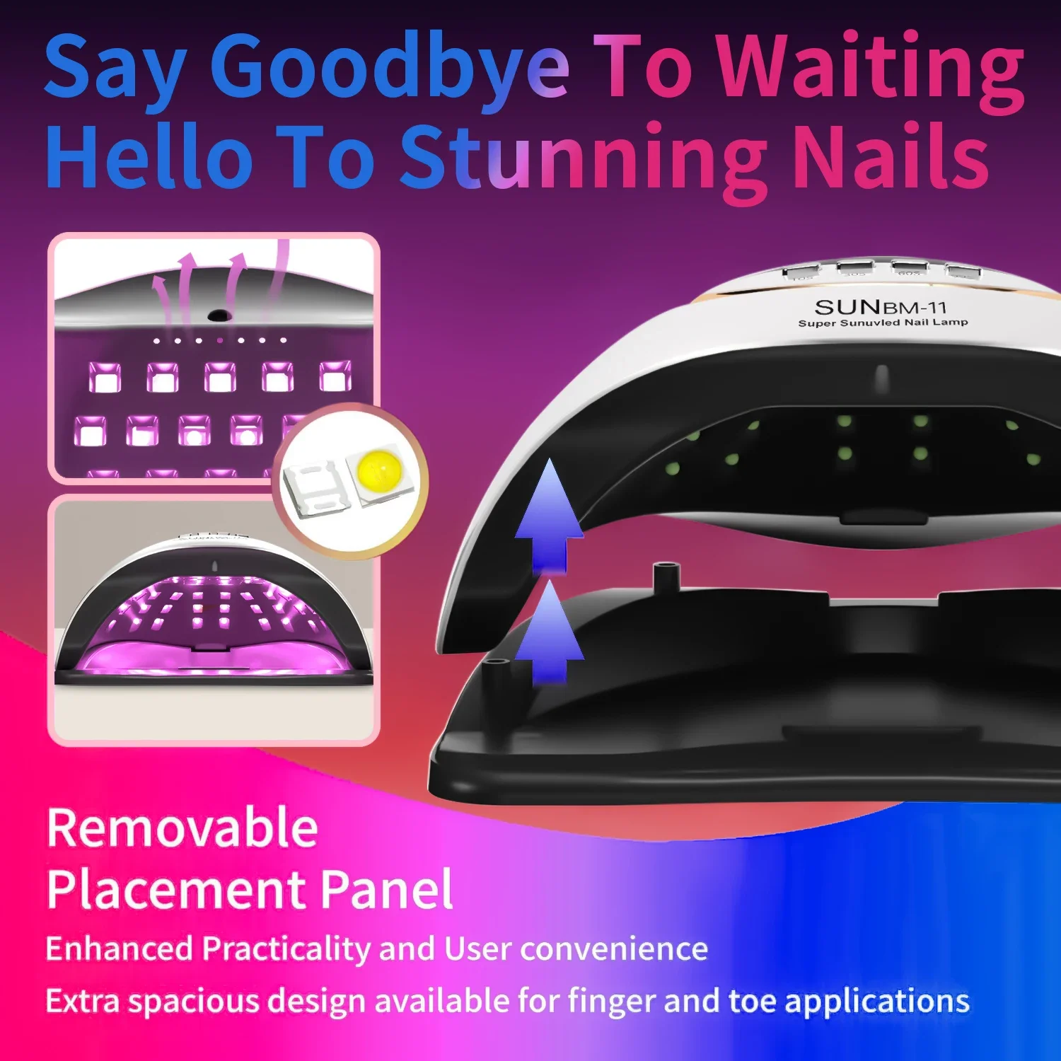 Professionele 66 LEDs UV Gel LED Droger Licht Nagellamp voor Nagels Manicure Gel Polish Nail Art Accessoires Curing Gel Teennagels