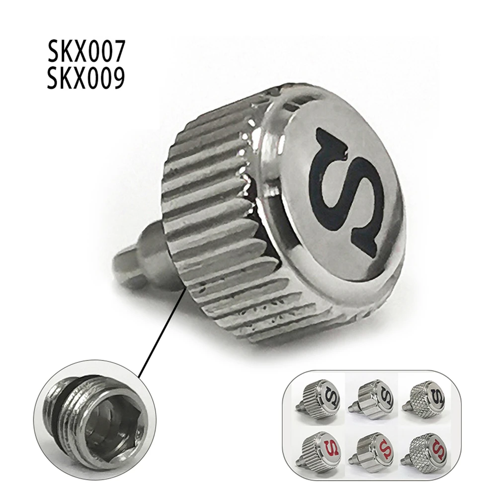 Stainless Steel Crown For NH35 NH36 4R35 4R36 7S26 NE15 4R36 6R15Watch Parts Replacement Watch Button with Stem