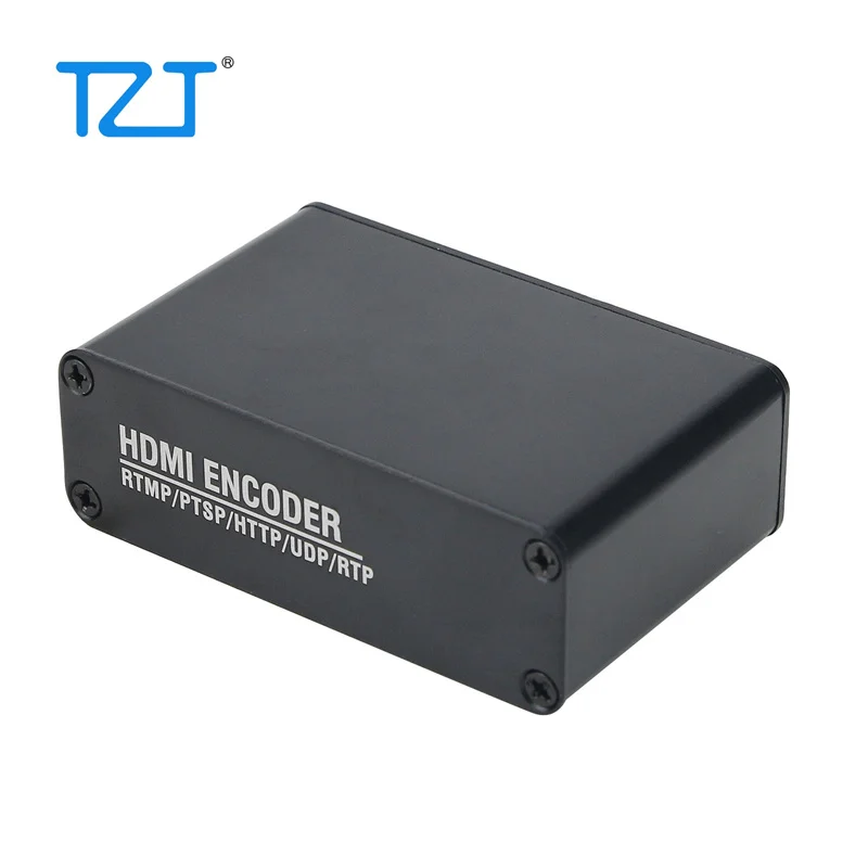 جهاز تشفير TZT Mini متوافق مع HDMI جهاز تشفير H.265 محمول H264 1920x1080 للبث المباشر RTMP/PTSP/HTTP/UDP/RTP