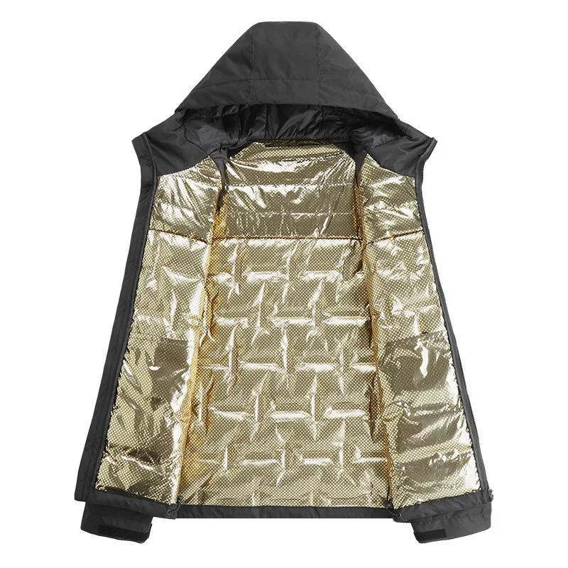 

Мужской пуховик, непромокаемая верхняя одежда с капюшоном, зимняя одежда, пальто, мужское универсальное толстое пуховое пальто для мужчин, зимняя мужская куртка