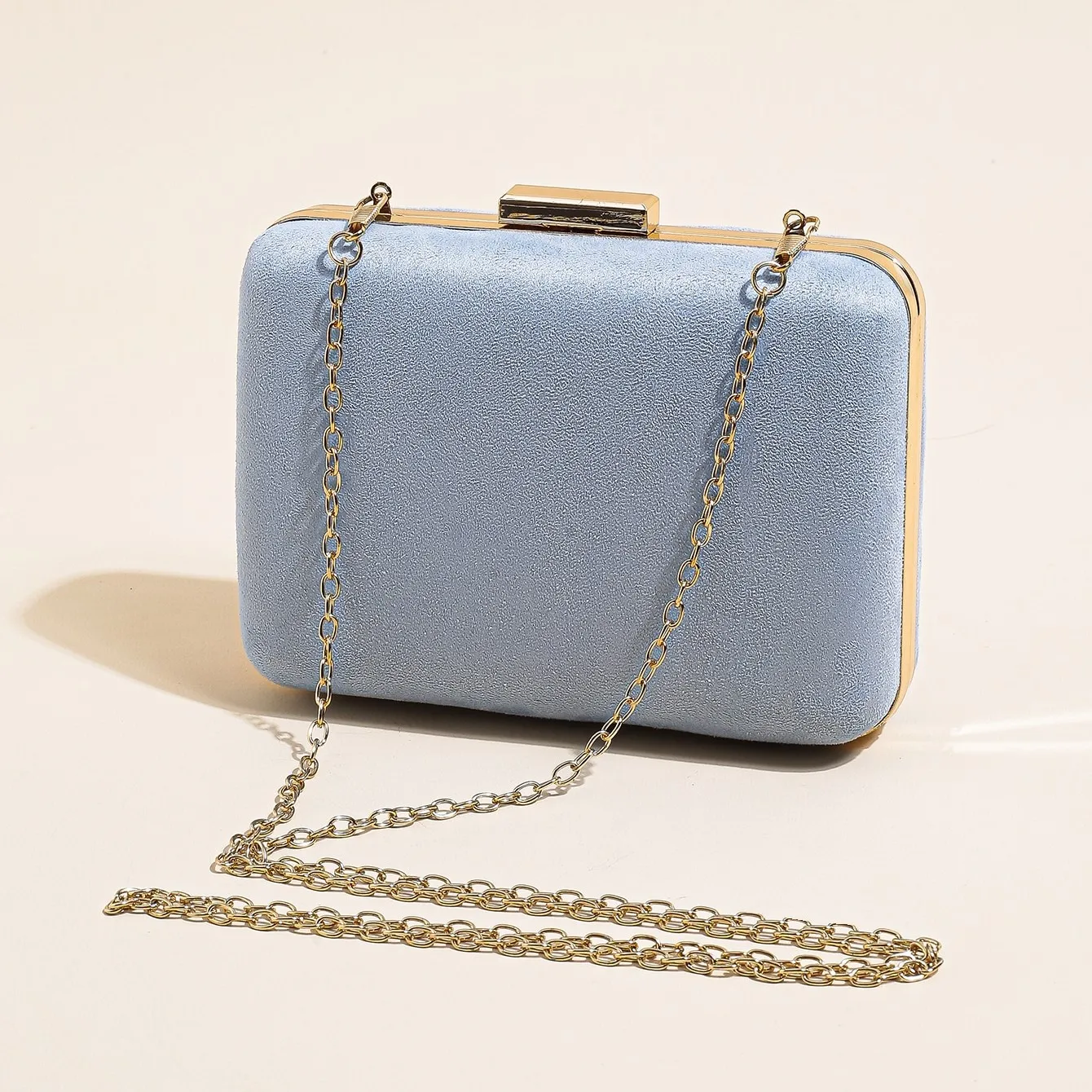 Mini einfache elegante Samt-Clutch-Abendtaschen für Damen, formelle Hochzeit, Party, Clutch, Geldbörse, Abschlussball – Detail 26