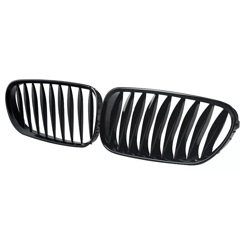 For BMW Z4 E85 E86 Coupe 2003-2008 51117117757 51117117758 2Pcs Car Front Bumper Kidney Grille Hood Racing Grills Glossy Black view 2