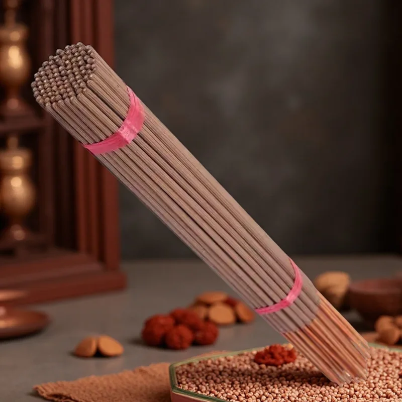 Big Size 100 Pcs/lot Natural Micro smoke Sandalwood Incense Sticks 48.5cm Home Fragrance 2 Hours Bamboo Stick Incense