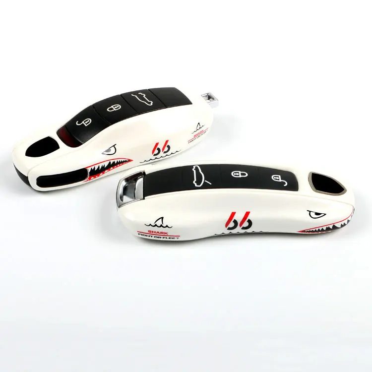 

Подходит для чехла для ключей Porsche Jaws Macan Panamera Cayenne 718, автомобильного чехла с акулой