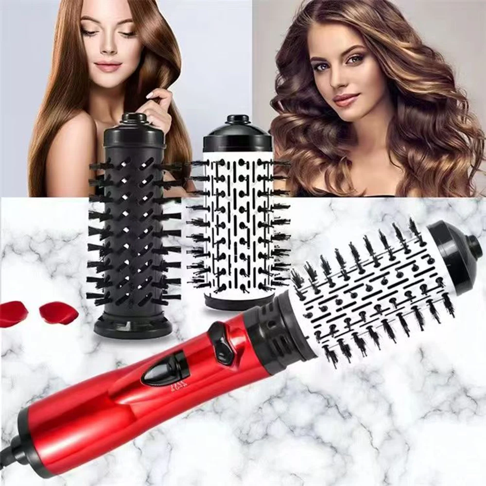 

2 In 1 Hot Air Spin Brush Straightening Brush Electric Hair Brushes Automatic Rotating Hair Curler Combs Salon Styling