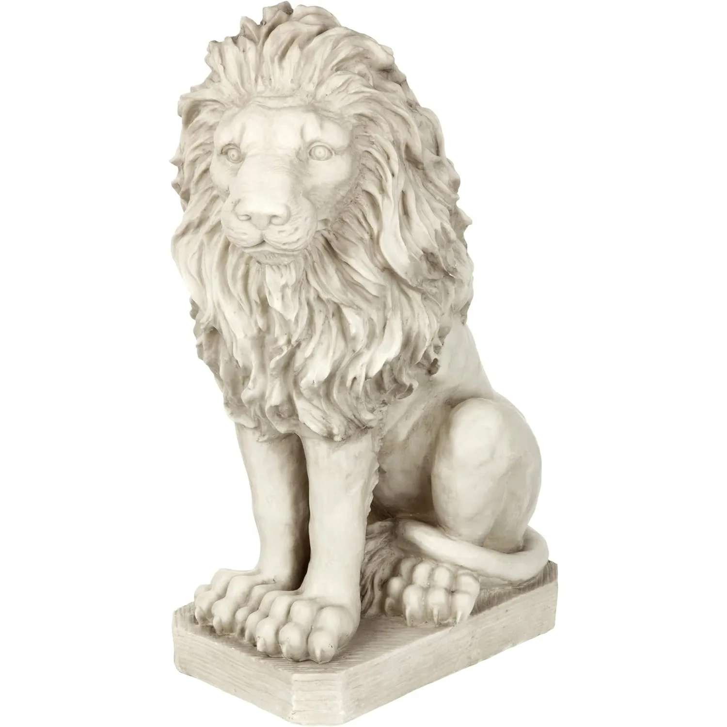 Design Toscano SH4210 Mansfield Manor Lion Looking Left Sentinel Outdoor Garden Animal Statue 12 ' Wide 10 ' Deep 20' High