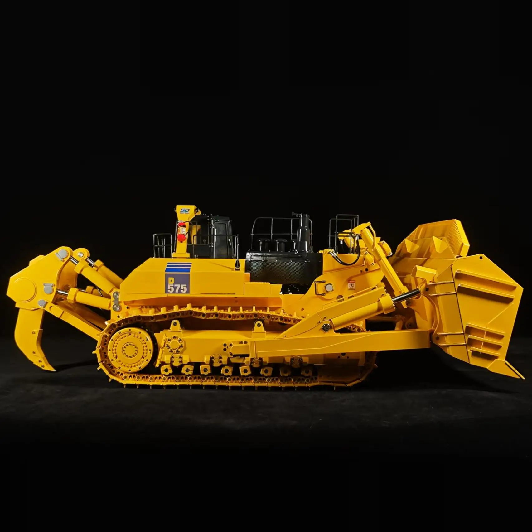 JDM-575 1/14 Remote Control Hydraulic Bulldozer Model Metal PL18 LITE Bulldozer Model  Light and Sound Set